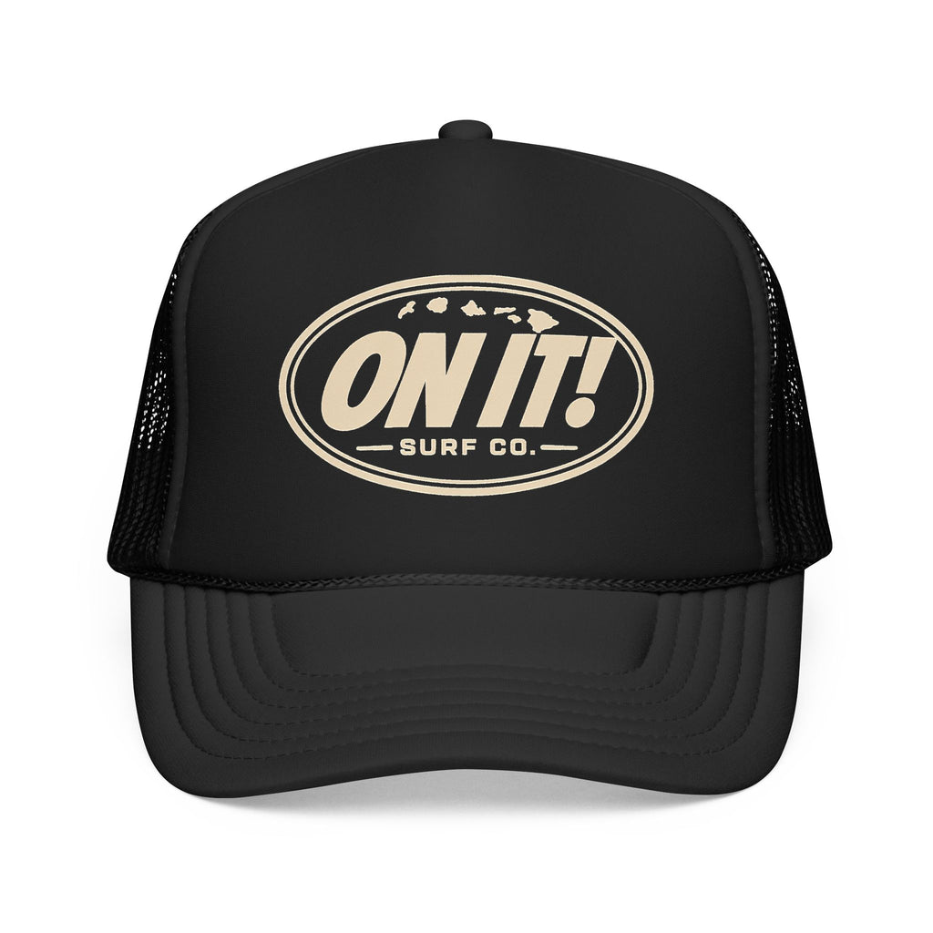 On It! Retro Foam Trucker Sun Faded Logo Hat