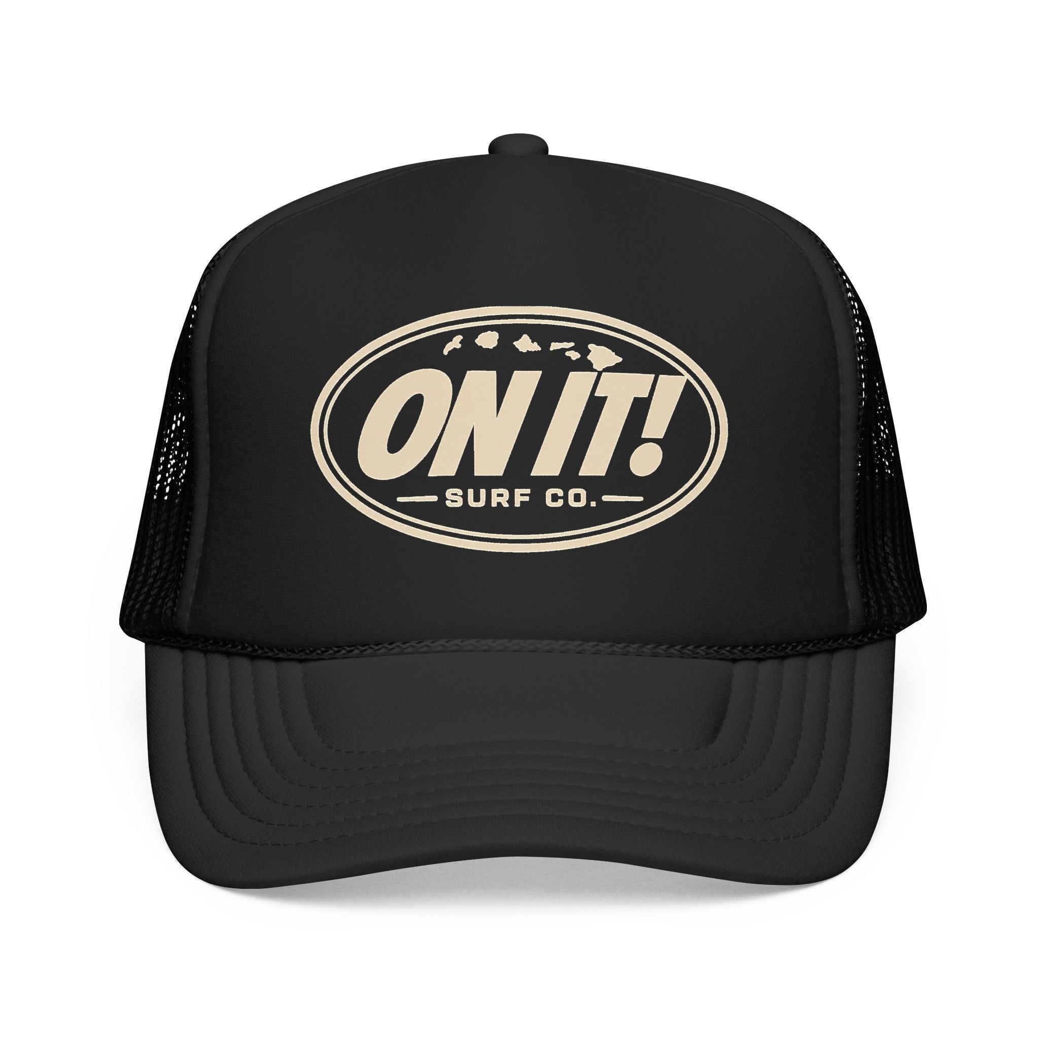 On It! Retro Foam Trucker Sun Faded Logo Hat