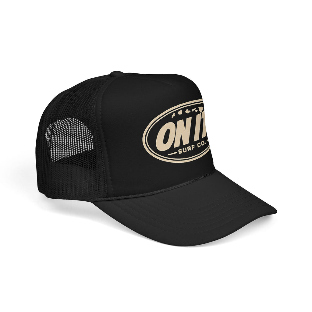 On It! Retro Foam Trucker Sun Faded Logo Hat
