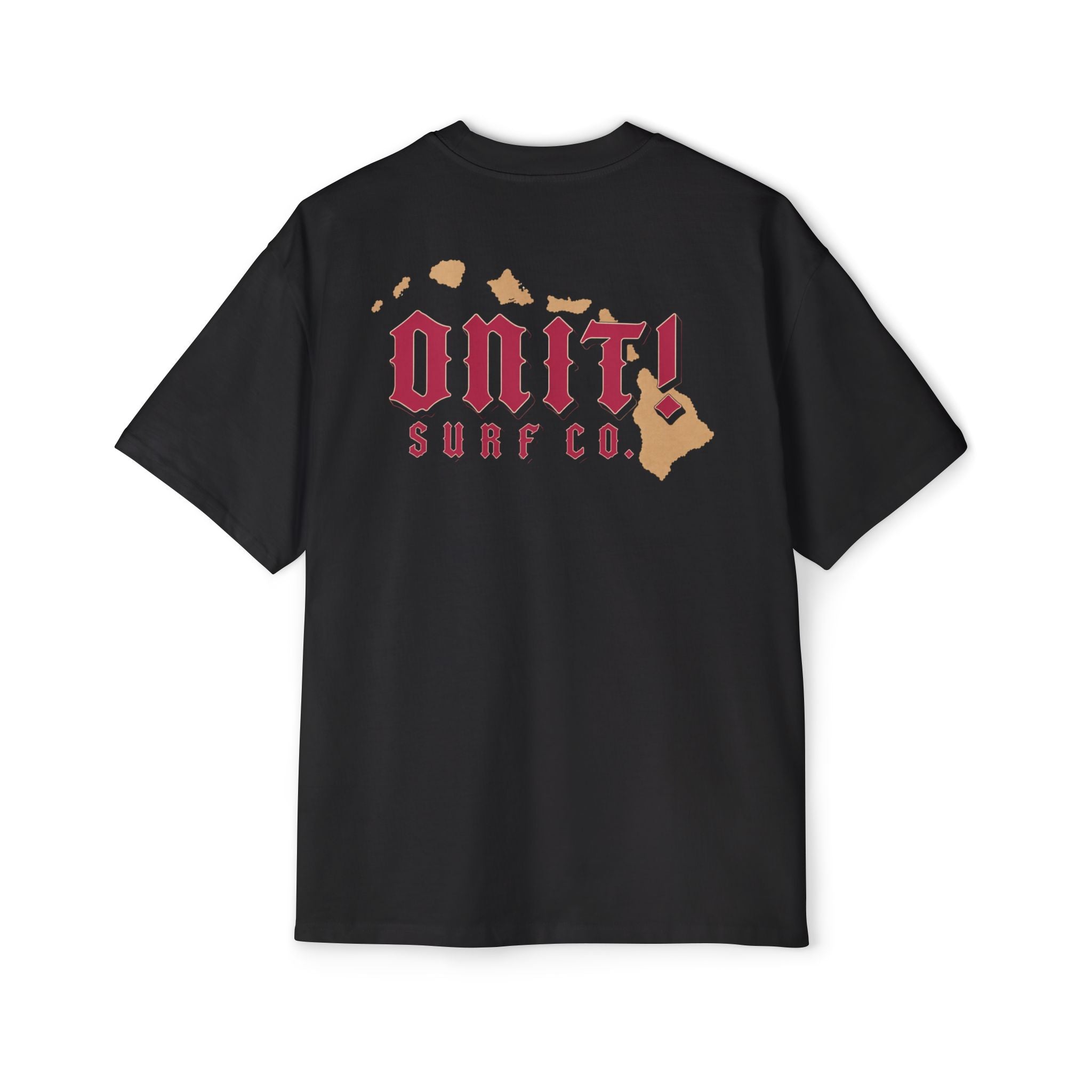 On It! Surf Co. Oversized Men's Tee — Hawaiian Island Logo