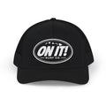 On It! White Oval logo- Snapback Trucker Cap