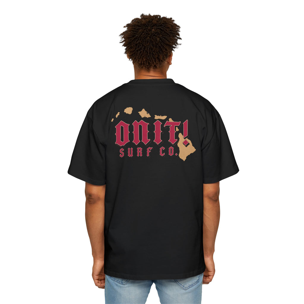 On It! Surf Co. Oversized Men's Tee — Hawaiian Island Logo