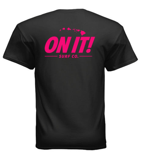 ON IT! Black OG Pink Logo Tee