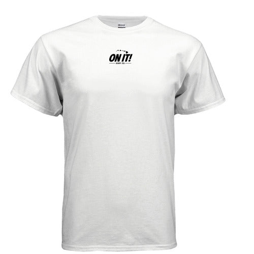 ON IT! White Center Logo Heavy Cotton Tee
