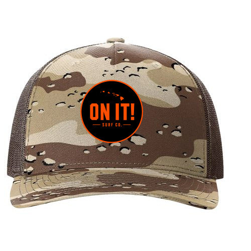ON IT! Dessert Camo OG Orange Logo Hat