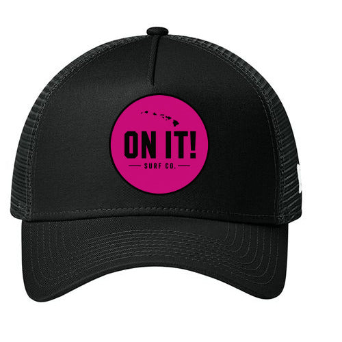 ON IT! Black OG Pink Logo New Era Hat