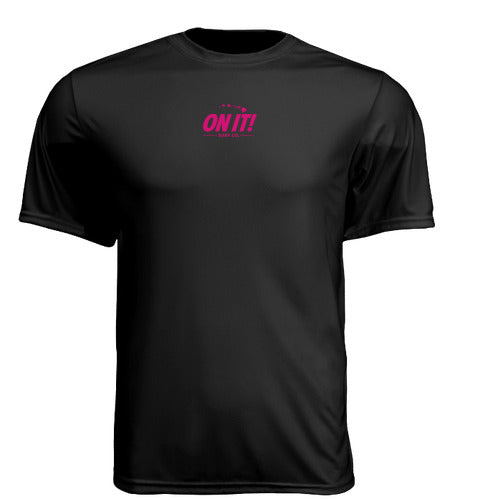ON IT! PINK Logo Surf Rash Guard Tee